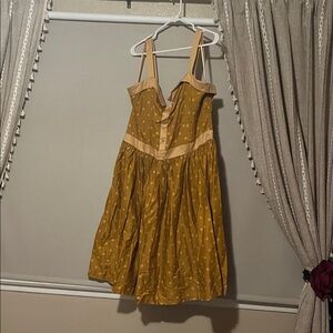 Lindy Bop Mustard Polka Dot Dress